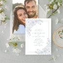 Search for dusty blue floral wedding invitations Trendy