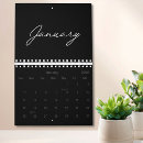 Search for black and white calendars Minimalist