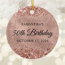 Search for 50th birthday ornaments Glam