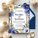 Search for navy and ivory wedding invitations Fall greenery garden eucalyptus