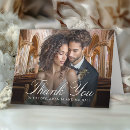 Search for horizontal wedding thank you cards Bride and groom photo