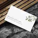 Search for olive tree business cards Leaves