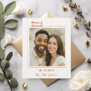 Search for terracotta save the dates Simple minimalist