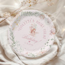 Search for fairy paper plates Girl 1st birthday