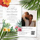 Search for watercolor flowers wedding invitations Hibiscus