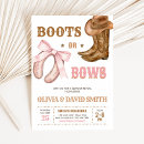 Search for brown gender reveal invitations Pink or brown