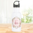 Search for pink glitter water bottles Initial