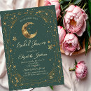 Search for moon and stars bridal shower invitations Zodiac