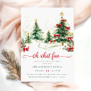 Search for red gold green christmas invitations Elegant