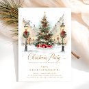 Search for green gold corporate christmas invitations Festive