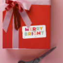Search for blank christmas labels Merry and bright