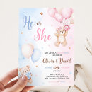 Search for balloon gender reveal invitations Cute