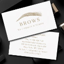 Search for eyebrow business cards Makeup artist