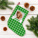 Search for pet photo christmas stockings Green