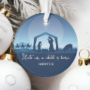 Search for nativity ornaments Blue
