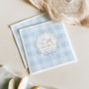 Search for blue gingham napkins Baby shower