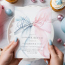Search for pink and blue gender reveal invitations Simple