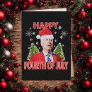 Search for 4th of july cards Santa