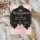 Search for pink black quinceanera invitations Elegant classy