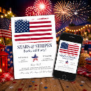 Search for neighborhood holiday invitations Red white and blue