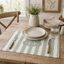 Search for sage green placemats Rustic
