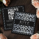 Search for black rsvp cards Qr code rsvp