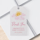 Search for sunshine gift tags Baby shower thank you