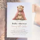 Search for bear baby girl shower invitations Forest