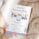 Search for 4th of july baby shower invitations Patriotic party celebration