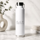 Search for water bottles Handwritten script