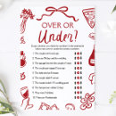 Search for over under bridal shower games Bride