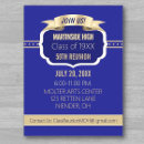Search for 50th class reunion cards stamps Blue