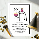Search for funny 65th birthday invitations Humor