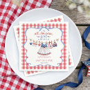 Search for red and white gingham napkins Patriotic
