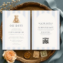 Search for blue bear baby shower invitations Editable