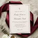 Search for cream burgundy wedding invitations Elegant