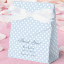 Search for polka dot favor boxes Baby boy