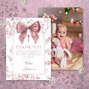 Search for pink bow thank you cards Vintage
