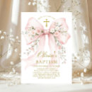 Search for ribbon baptism invitations Baby girl baptism