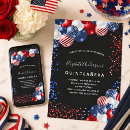 Search for patriotic invitations Red white and blue