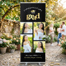 Search for retractable banners Black and gold