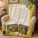 Search for sunflower photo blankets Yellow
