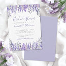 Search for lavender bridal shower invitations Script calligraphy typography