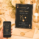 Search for casino invitations Black and gold