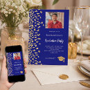 Search for confetti invitations Navy blue
