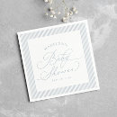 Search for striped napkins Blue and white stripes