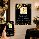Search for 90th birthday posters Black