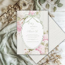 Search for green and white invitations Elegant