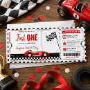 Search for race car 1st birthday invitations Racing party