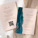 Search for teal rose wedding invitations Modern